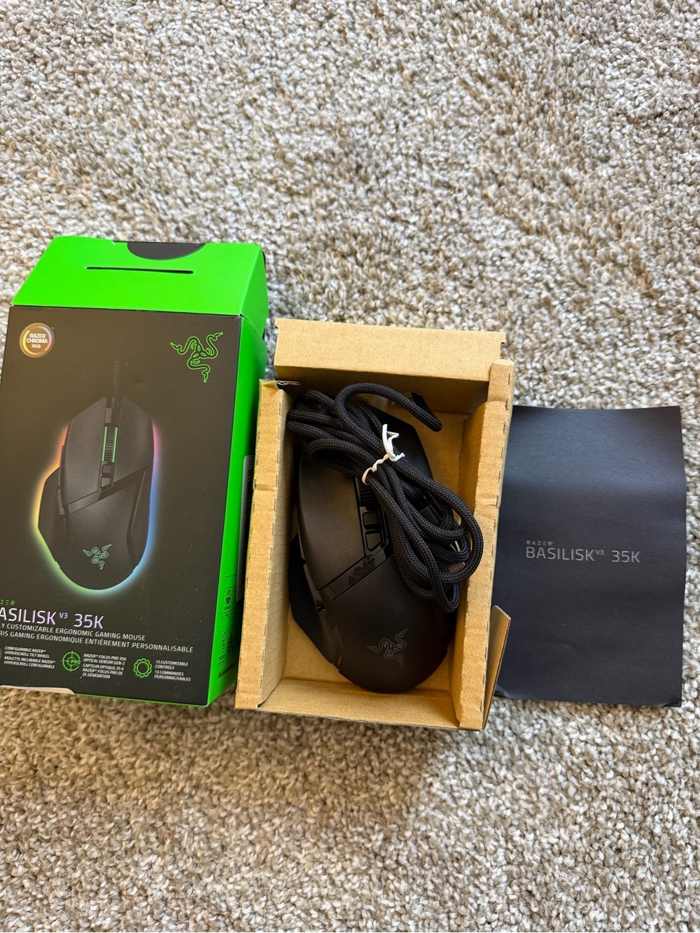 Razer Basilisk V3 35K Gaming Mouse - Black
